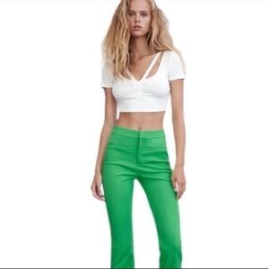New Zara | Highrise Mini Flared Pants